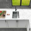 15 Inch Undermount Sink - 15"x20"x9" Undermount Stainless Steel Kitchen Sink 18 Gauge 9 Inch Deep Single Bowl Kitchen Sink Basin
