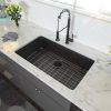 28 Inch Undermount Sink - 28"x18"x10" Gunmetal Black Undermount Kitchen Sink 16 Gauge 10 Inch Deep Single Bowl Kitchen Sink Basin