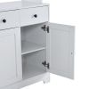 100x40x180cm Simple, With Drawers, With Wine Shelf, Particleboard, Triamine Veneer, Acrylic Door, Sideboard, White