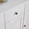 100x40x180cm Simple, With Drawers, With Wine Shelf, Particleboard, Triamine Veneer, Acrylic Door, Sideboard, White