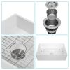 White Farmhouse Sink - 36 inch White Ceramic Single Bowl Farm Kitchen Sink