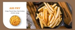 Geek Chef 6 Slice 26QT/26L Air Fryer Fry Oil-Free, Extra Large Toaster Oven Combo, Air Fryer Oven, Roast, Bake, Broil,Convection Countertop Oven, Acce