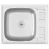 Kitchen Sink with Drainer Set Silver 19.7"x23.6"x6.1" Stainless Steel