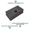 28 Single Bowl Undermount Sink- 23"x18" Gunmetal Black Kitchen Sink 18 Gauge with 9" Deep Basin