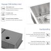 18 Gauge Stainless Steel 33x19 inch Undermount Double Bowl Kitchen Sink (60/40) with 9 Inch Deep Sink