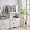 100x40x180cm Simple, With Drawers, With Wine Shelf, Particleboard, Triamine Veneer, Acrylic Door, Sideboard, White