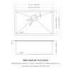 28 Inch Undermount Sink - 28"x18"x10" Gunmetal Black Undermount Kitchen Sink 16 Gauge 10 Inch Deep Single Bowl Kitchen Sink Basin