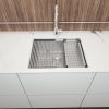 23" Undermount Kitchen Sink - 23*19*9 inch Kitchen Sink Undermount Single Bowl 18 Gauge Stainless Steel Ledge Workstation Kitchen Sinks