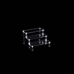 1pc Acrylic Perfume Organizer; Tiered Display Stand; Acrylic Riser Display Shelf; Transparent Multi-layer Model; Blind Box Storage For Cosmetics And J (size: 3-layer 19.7in)