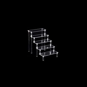 1pc Acrylic Perfume Organizer; Tiered Display Stand; Acrylic Riser Display Shelf; Transparent Multi-layer Model; Blind Box Storage For Cosmetics And J (size: 5-layer 11.8in)