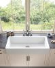 Inch White Farmhouse Sink Deep Apron Sink Undermount Farmhouse Kitchen Sink Single Farm Sink
