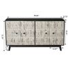 59.84" 4 Doors Vintage Sideboard ,Freestanding Sideboard Storage Cabinet Entryway Floor Cabinet for Living Room Office Bedroom