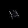 1pc Acrylic Perfume Organizer; Tiered Display Stand; Acrylic Riser Display Shelf; Transparent Multi-layer Model; Blind Box Storage For Cosmetics And J