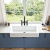 Inch White Farmhouse Sink Deep Apron Sink Undermount Farmhouse Kitchen Sink Single Farm Sink