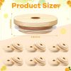 2/4pcs Bamboo Jar Lids With Straw Hole; Reusable Bamboo Jar Lids; Leak Proof Glass Canning Drinking Storage Jars; Canning Lids With Silicone Ring For