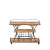 Kitchen Cart 3-Drawer Removable Storage Rack Trolley Cart with Rolling Wheels