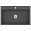 Handmade Kitchen Sink Black Stainless Steel