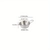 1pc Small Stainless Steel Rice Bowl; Ramen Bowl; Pasta Bowl; Korean Style Bowl